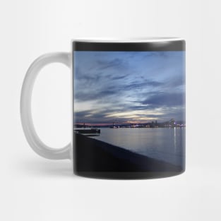 columbia river, lewis and clark bridge, sunset Mug